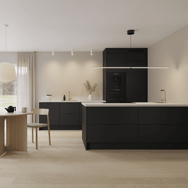 EPOQ Pure Matt Black kjøkken